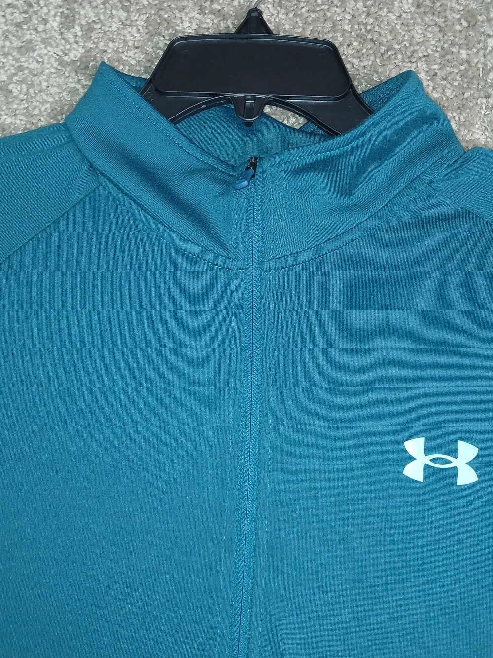Under Armour Teal Long Sleeve‎ 1/2 Zip Performance Shirt for Men XL